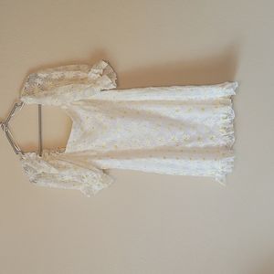 Boutique Brand Daisy Dress, white in Large